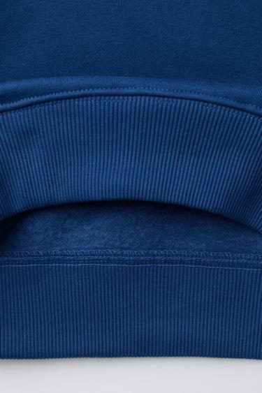 EMBROIDERED POCKET HOODIE - Bluish by Zara - Image 3