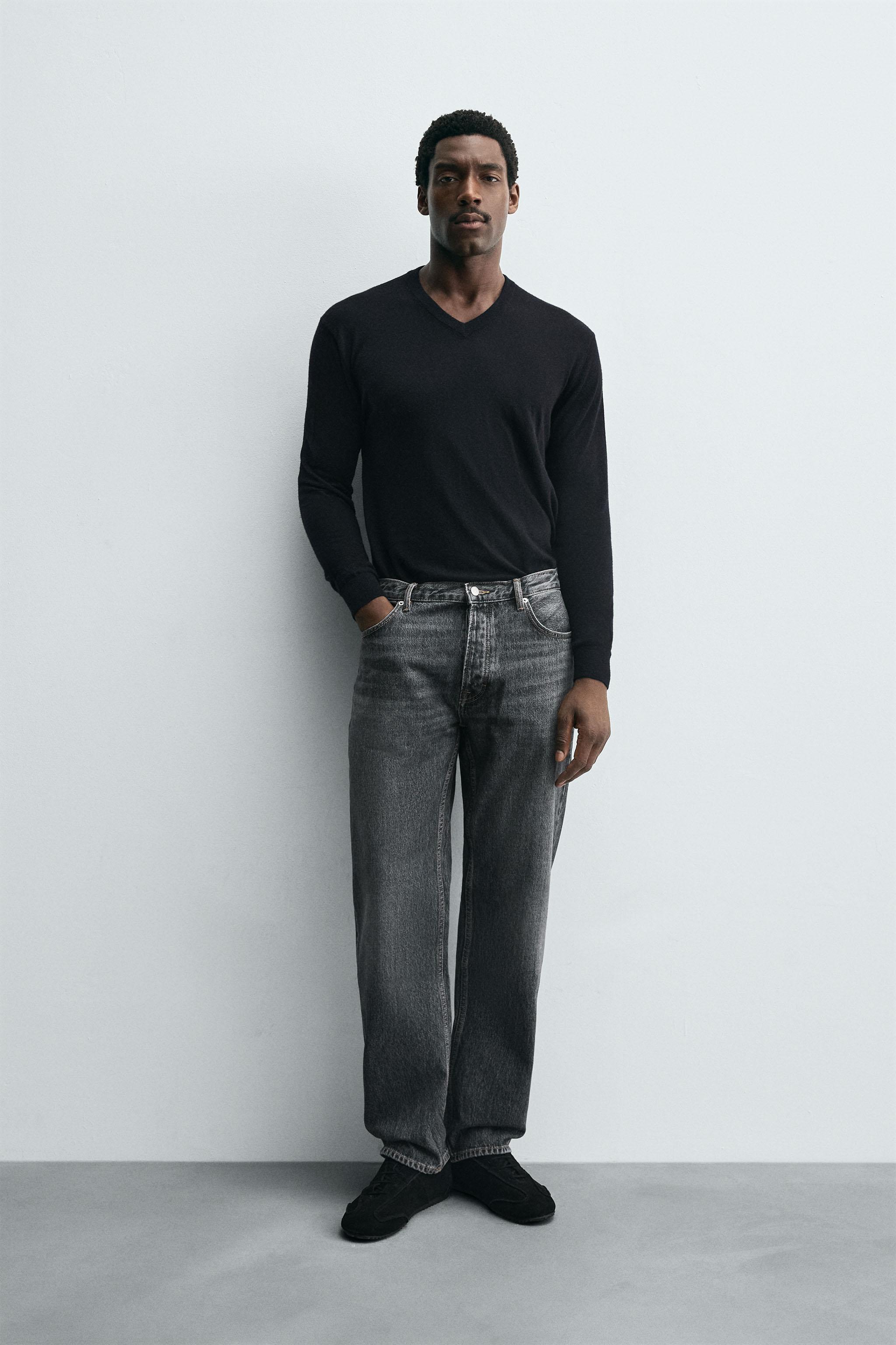 STRAIGHT FIT デニムパンツ - グレー | ZARA Japan / 日本
