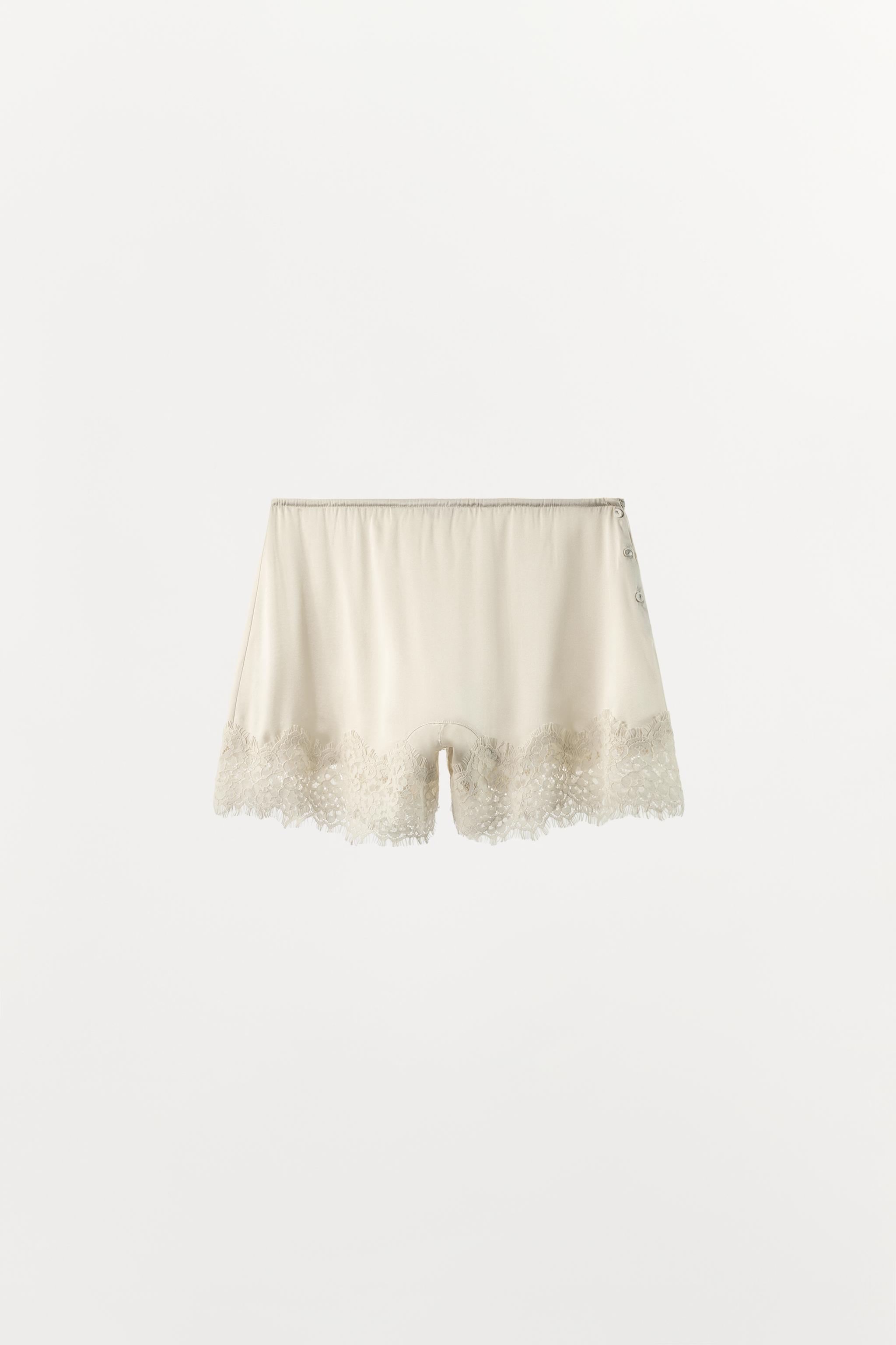 SILK BLEND LACE SHORTS