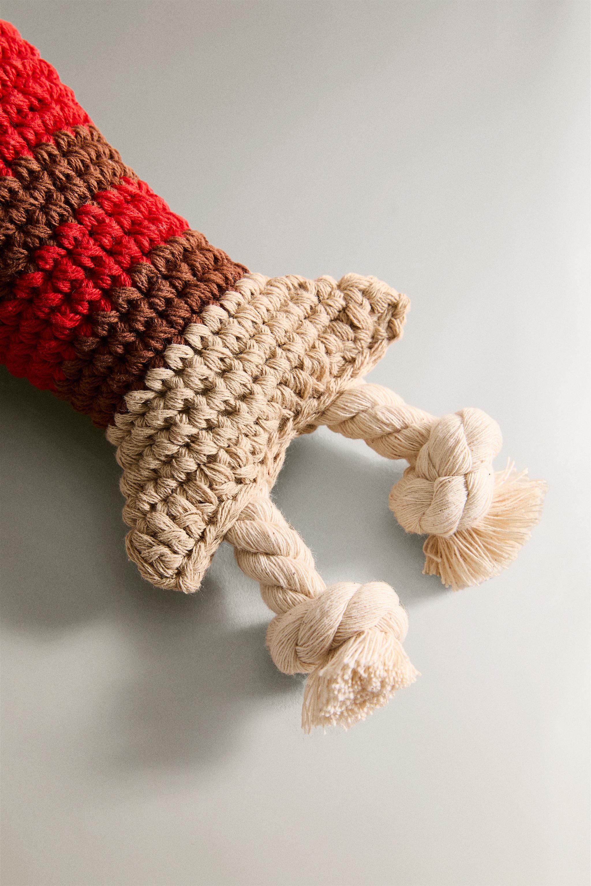 JOUET LANGOUSTE CROCHET ANIMAUX DE COMPAGNIE