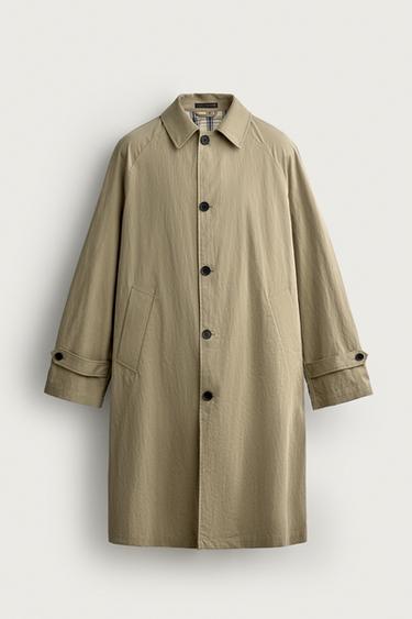 CONTRAST RELAXED FIT TRENCH COAT - Beige by Zara