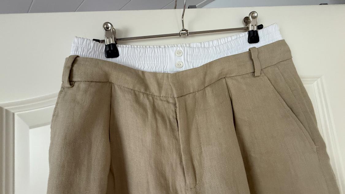 DARTED LINEN UNDERWEAR TROUSERS - Image 3