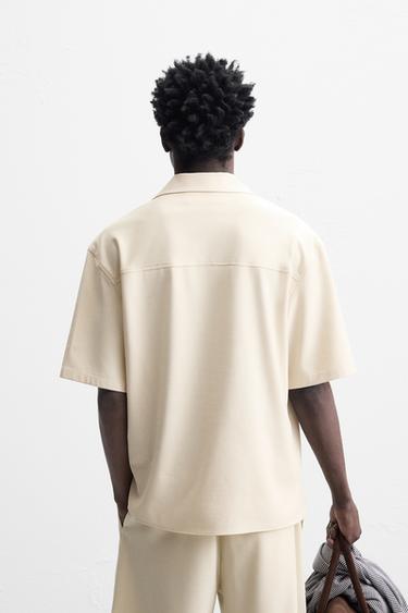 POLO CONFORT À ZIP - Écru de Zara - Image 2