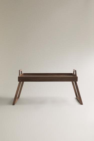 FOLDABLE TRAY WITH HANDLES - Light beige by Zara