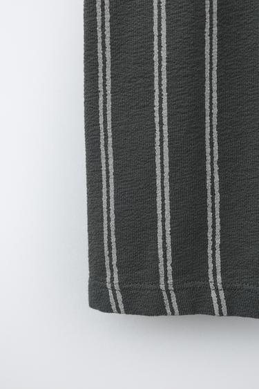 RELAXED STRIPED TROUSERS - Anthracite grey by Zara - Image 3