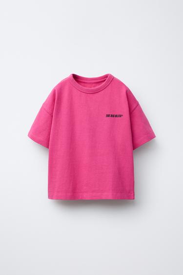 CAMISETA ESTAMPADO LOGO - Fucsia de Zara