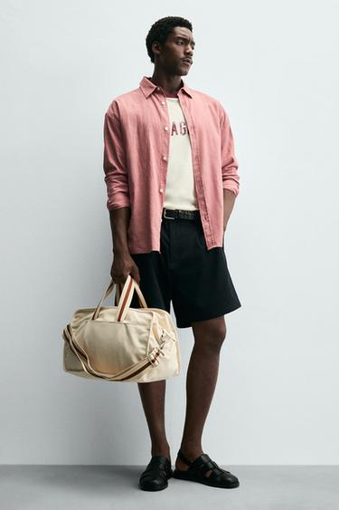 CONTRAST TRAVEL BAG - Beige by Zara - Image 0