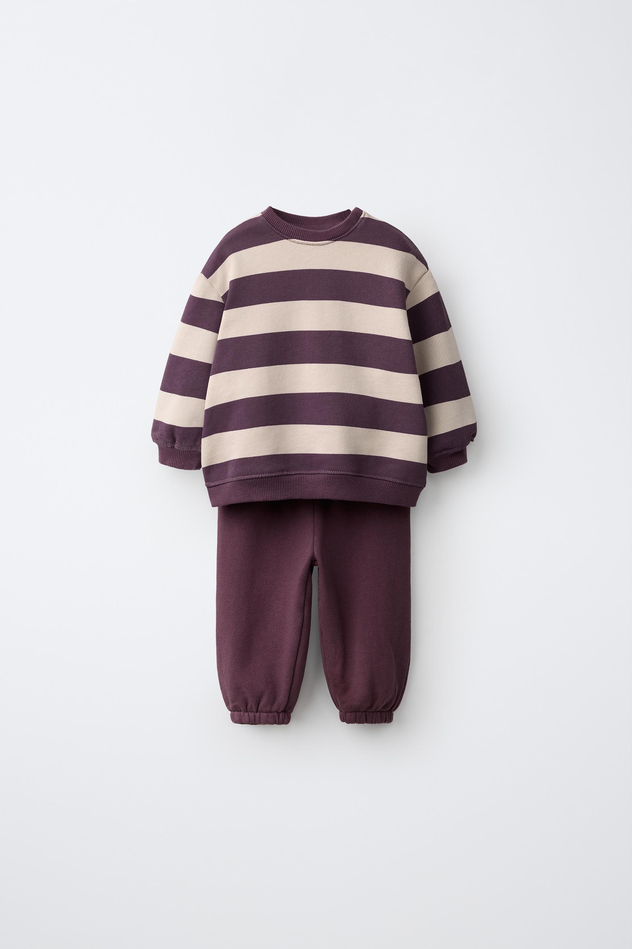 CONJUNTO SUDADERA Y PANTALÓN JOGGER RAYAS