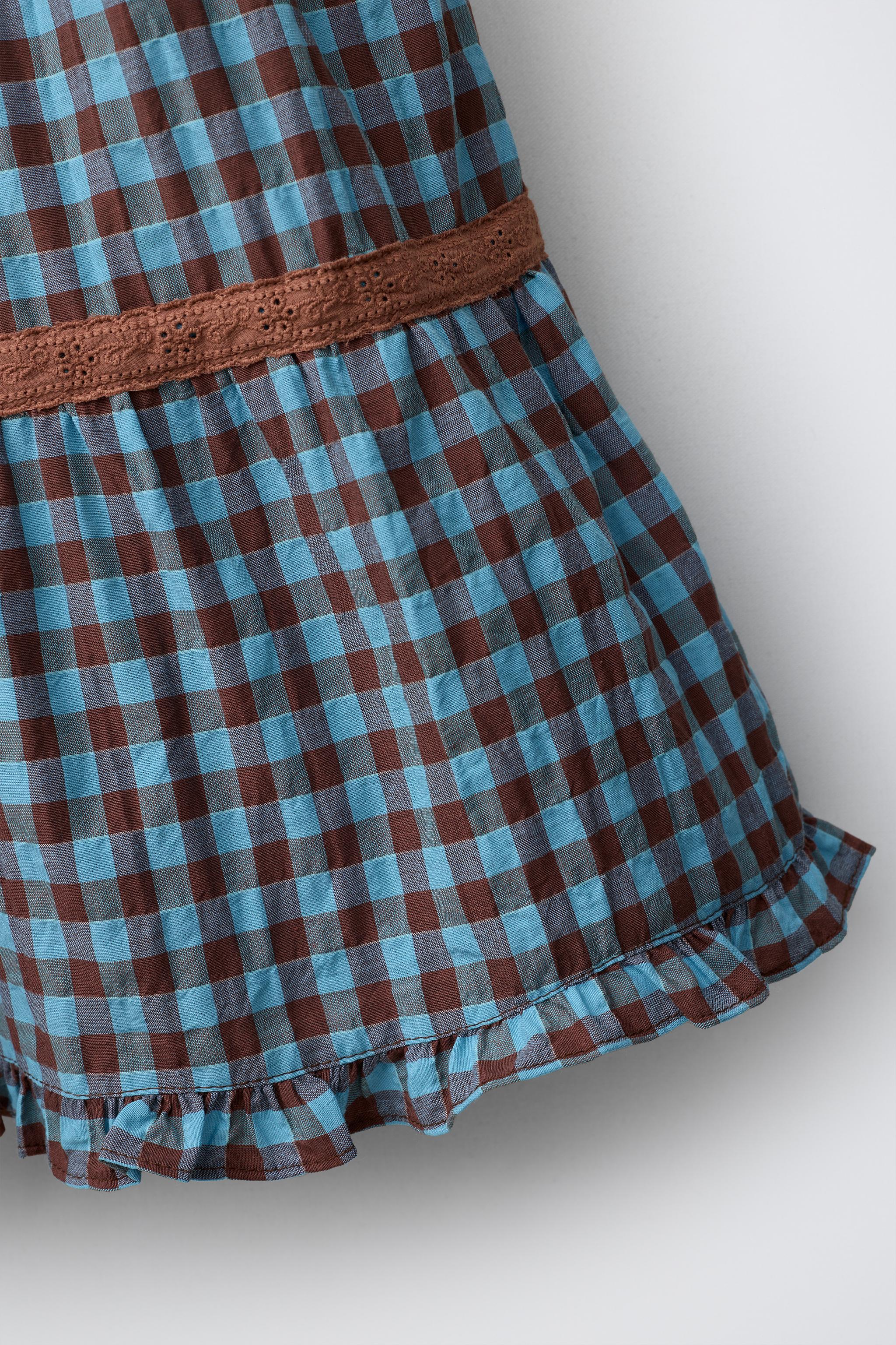 GINGHAM PRINT DRESS