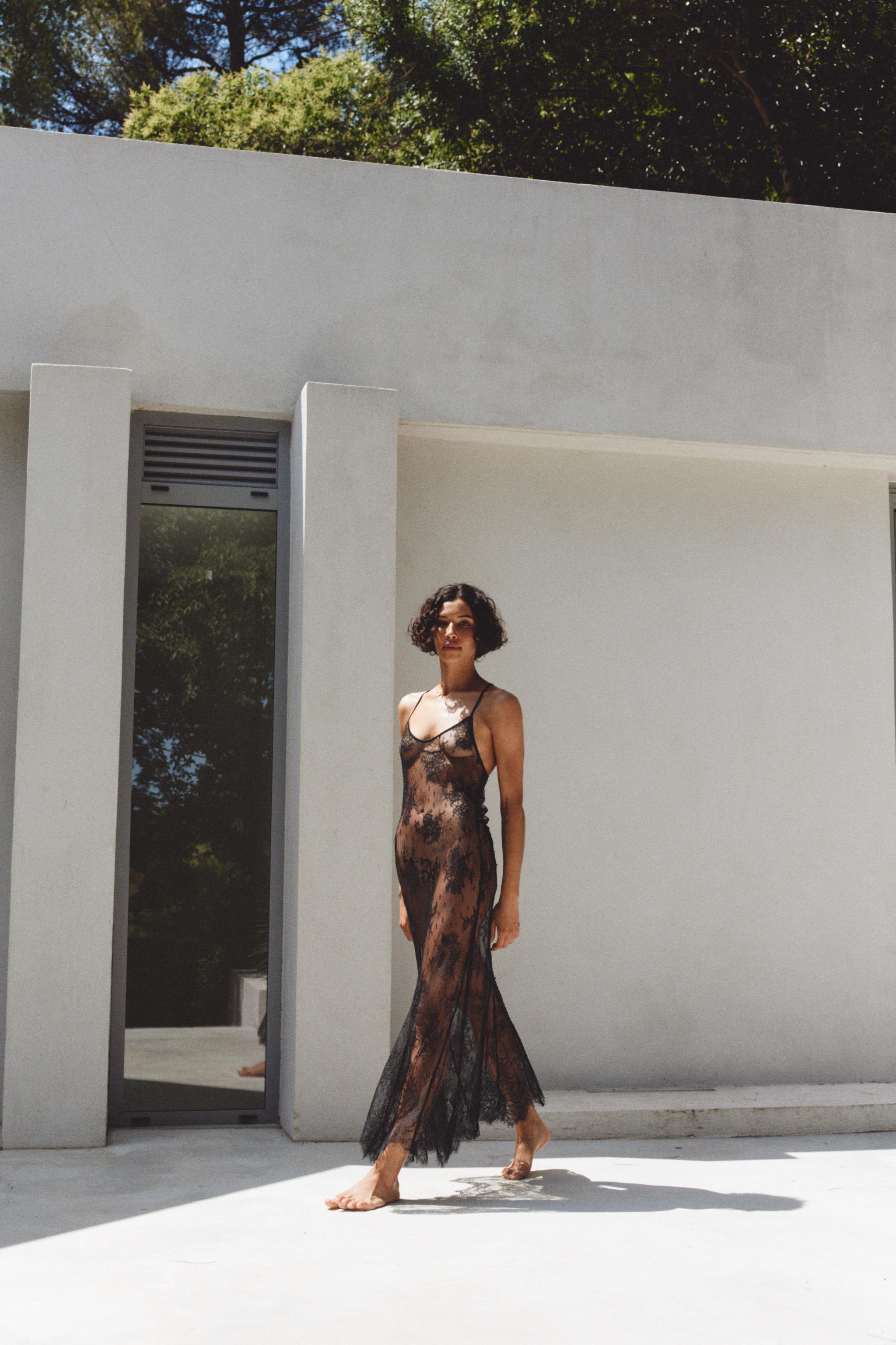 LACE STRAP DRESS