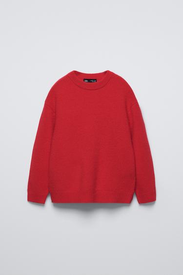 Zara 100% CASHMERE SWEATER - Red