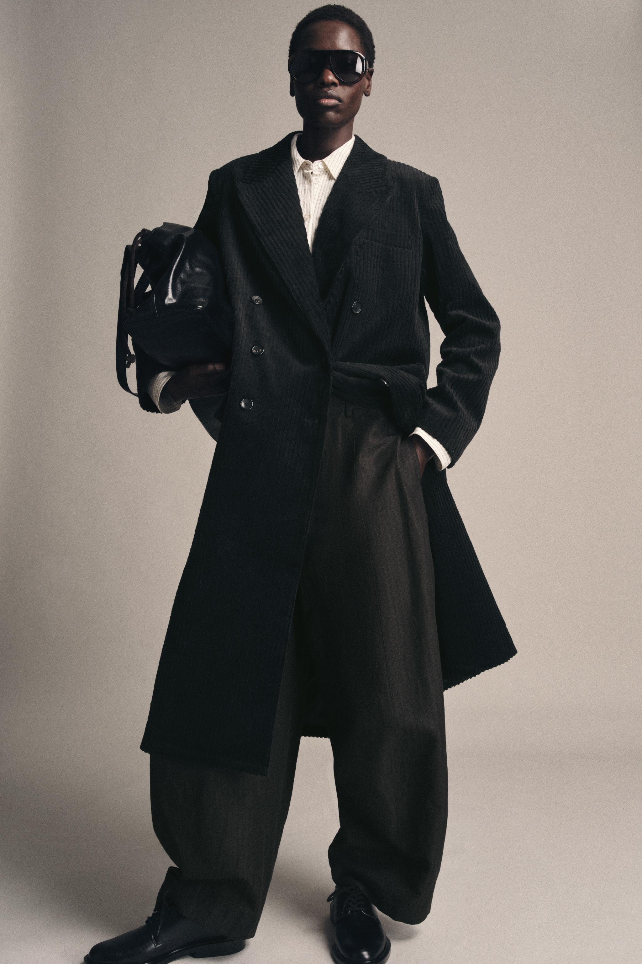 Zara LONG CORDUROY COAT ZW COLLECTION LIMITED EDITION | Place Rosemère