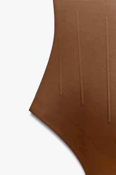 SHAPING BODYSUIT IN A POLYAMIDE BLEND - Toffee by Zara