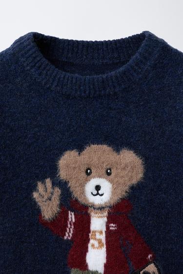 KNIT SKATE BEAR SWEATER - navy by Zara - Image 2