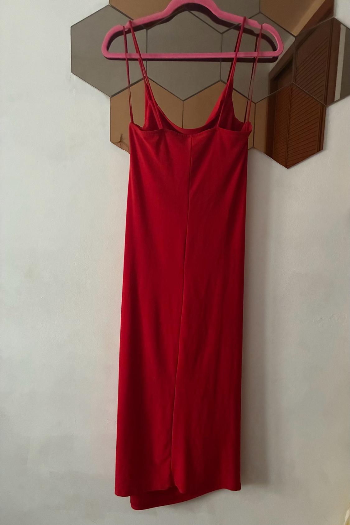 FLOWING CREPE DRESS WITH STRAPS - Image 2