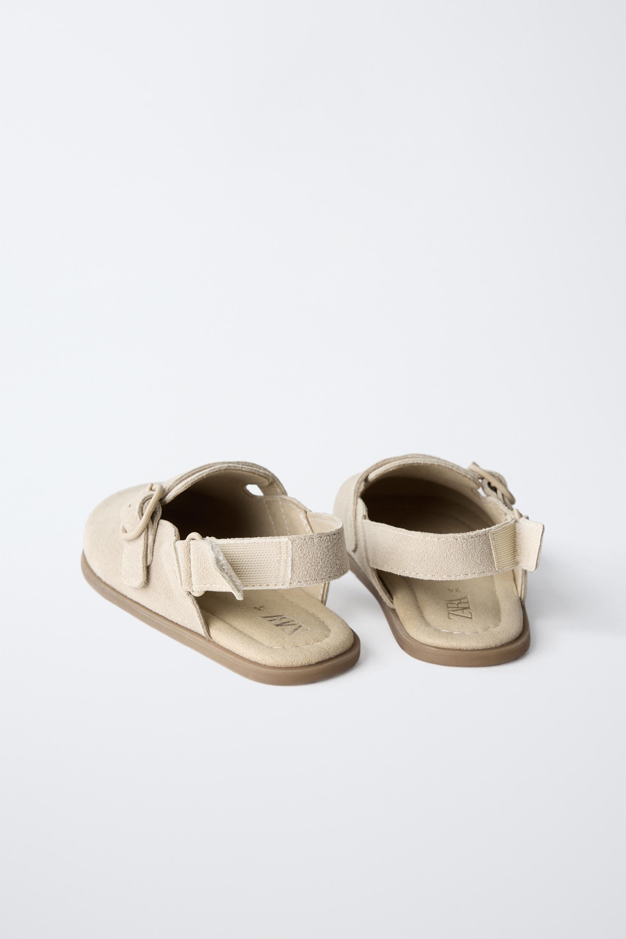 レザー クロッグサンダル - サンドブラウン | ZARA Japan / 日本