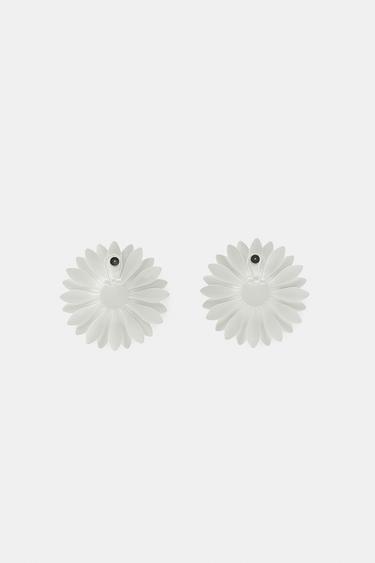 MAXI DAISY EARRINGS - White by Zara - Image 3