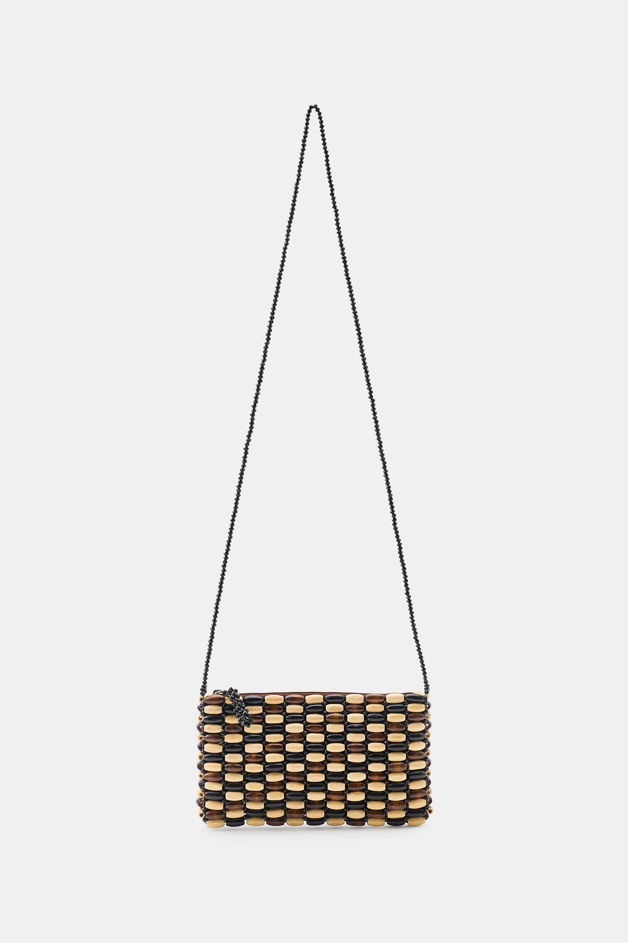 MINI SAC BANDOULIÈRE BOULES EN BOIS