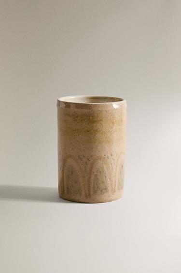 Zara TERRACOTTA TOOTHBRUSH TUMBLER - Multicolored