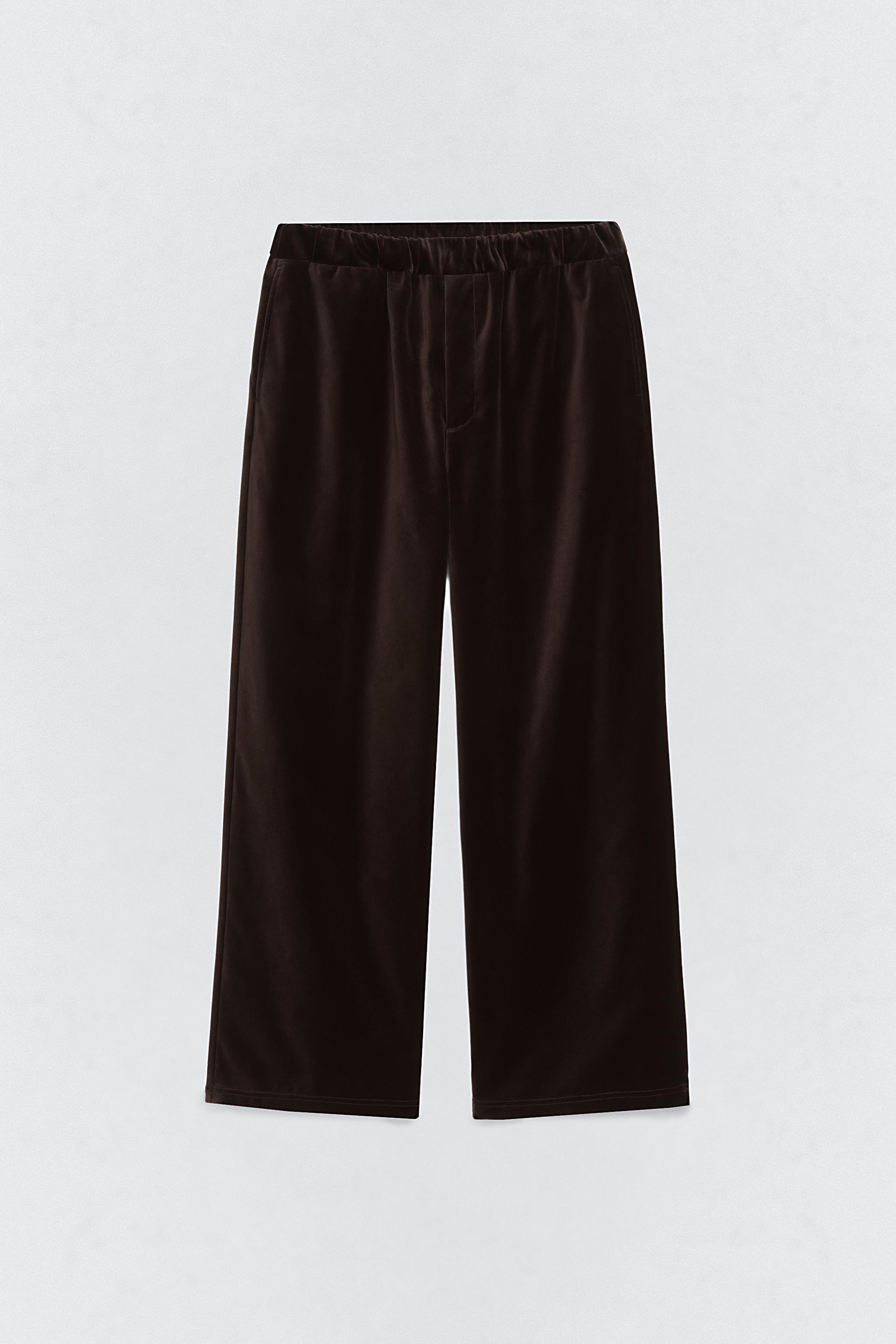 g*t様 SOSHIOTSUKI WIDE JUDOTROUSERS BROWN RELAXED FIT VELVET TROUSERS SOSHIOTSUKI X ZARA - Brown | ZARA Spain