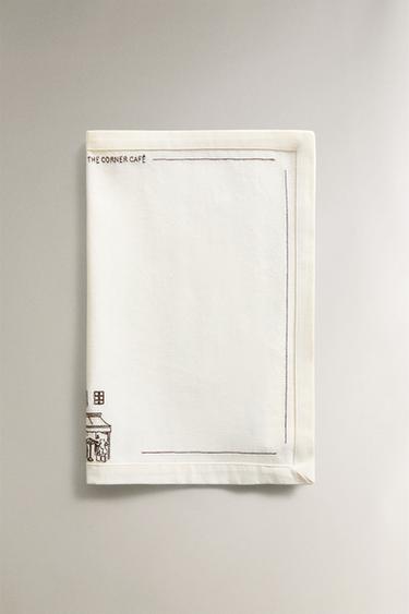 COTTON CAFÉ PLACEMAT - Brown by Zara - Image 1