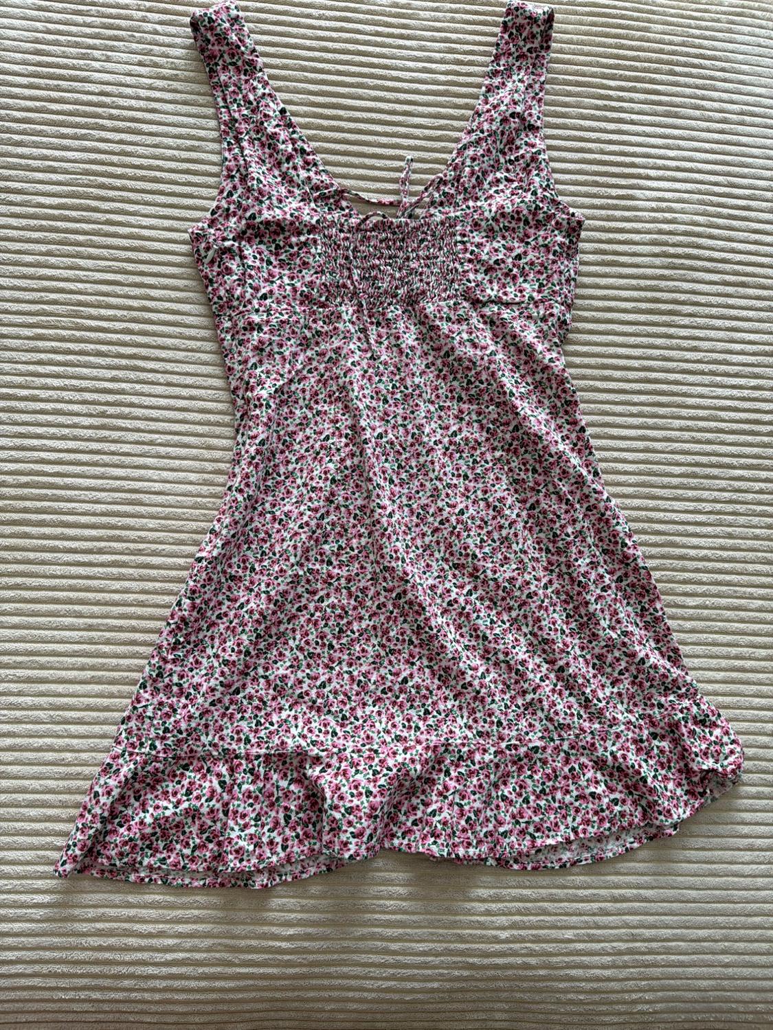 LINEN BLEND PRINT DRESS - Image 4