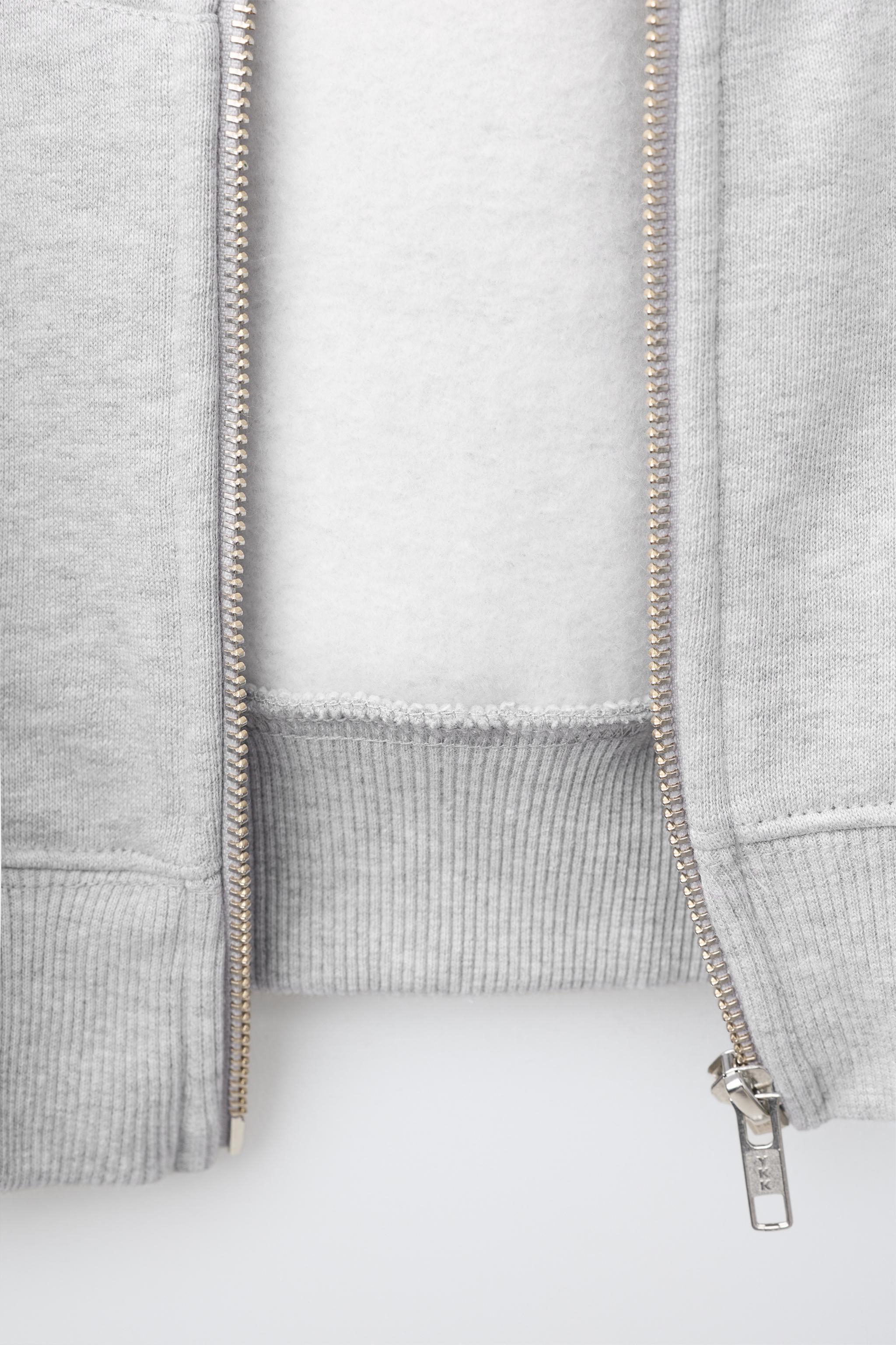 0FR. PARIS X ZARA EMBROIDERED ZIP-UP HOODIE