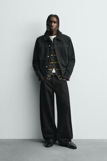 ДВУСТОРОННЯЯ ДЖИНСОВАЯ КУРТКА — ЧЕРНЫЙ от Zara