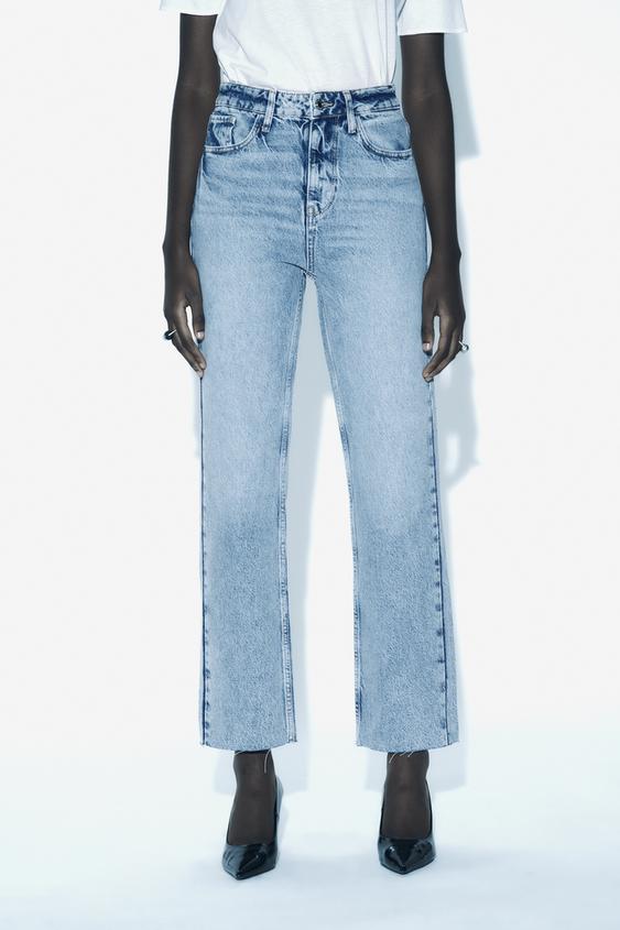 Women's High Waist Straight Fit Jeans