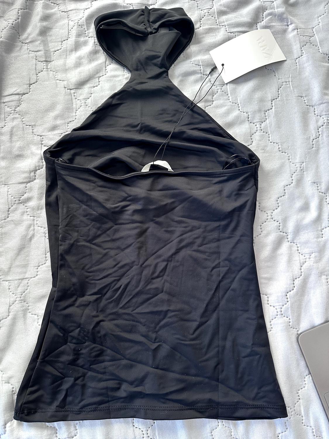 POLYAMIDE HALTER TOP - Image 2
