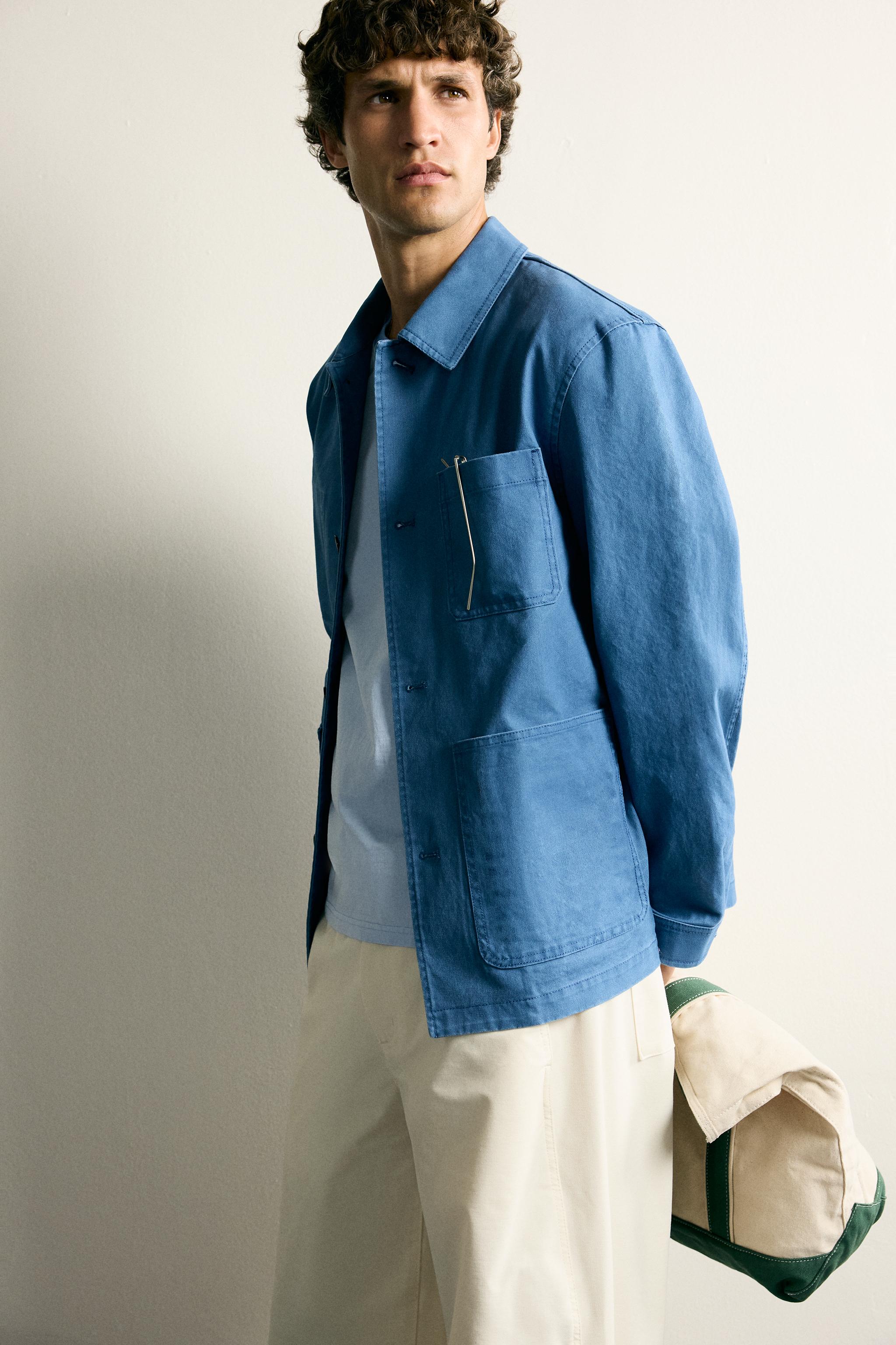 WASHED REGULAR FIT POCKET OVERSHIRT