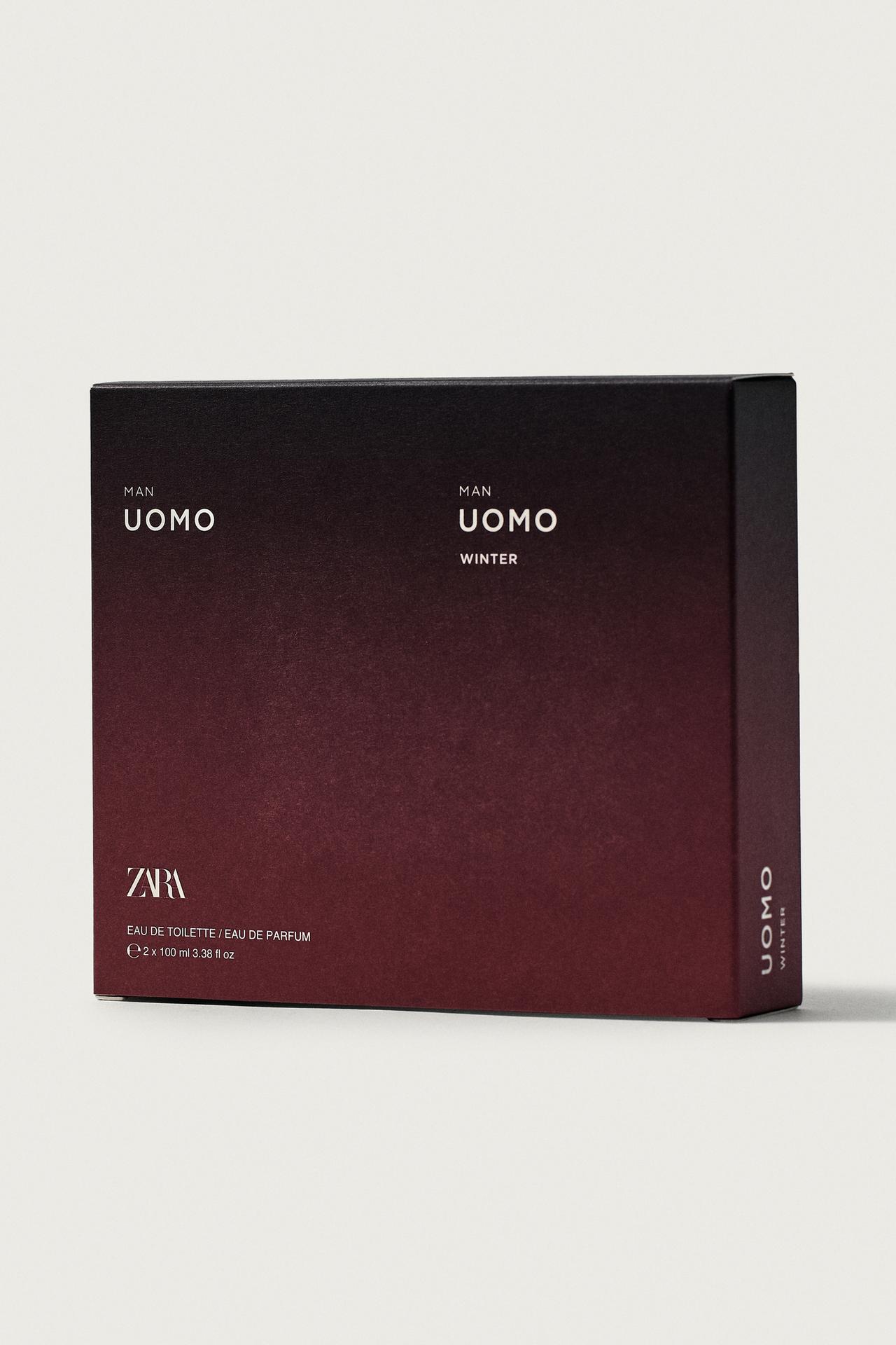 MAN UOMO EDT + MAN UOMO WINTER EDP 2X100ML (3.04 FL. OZ) — TINTED LEATHER