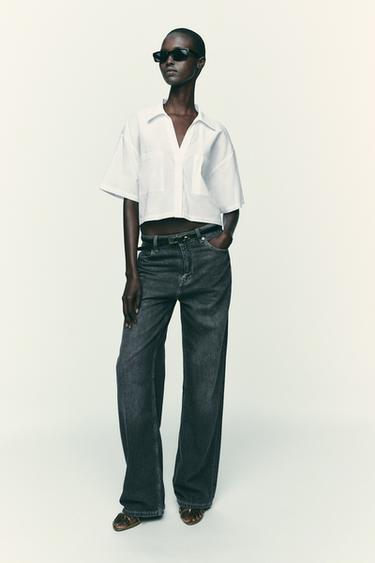 POPLIN SHORT SLEEVE SHIRT - White by Zara