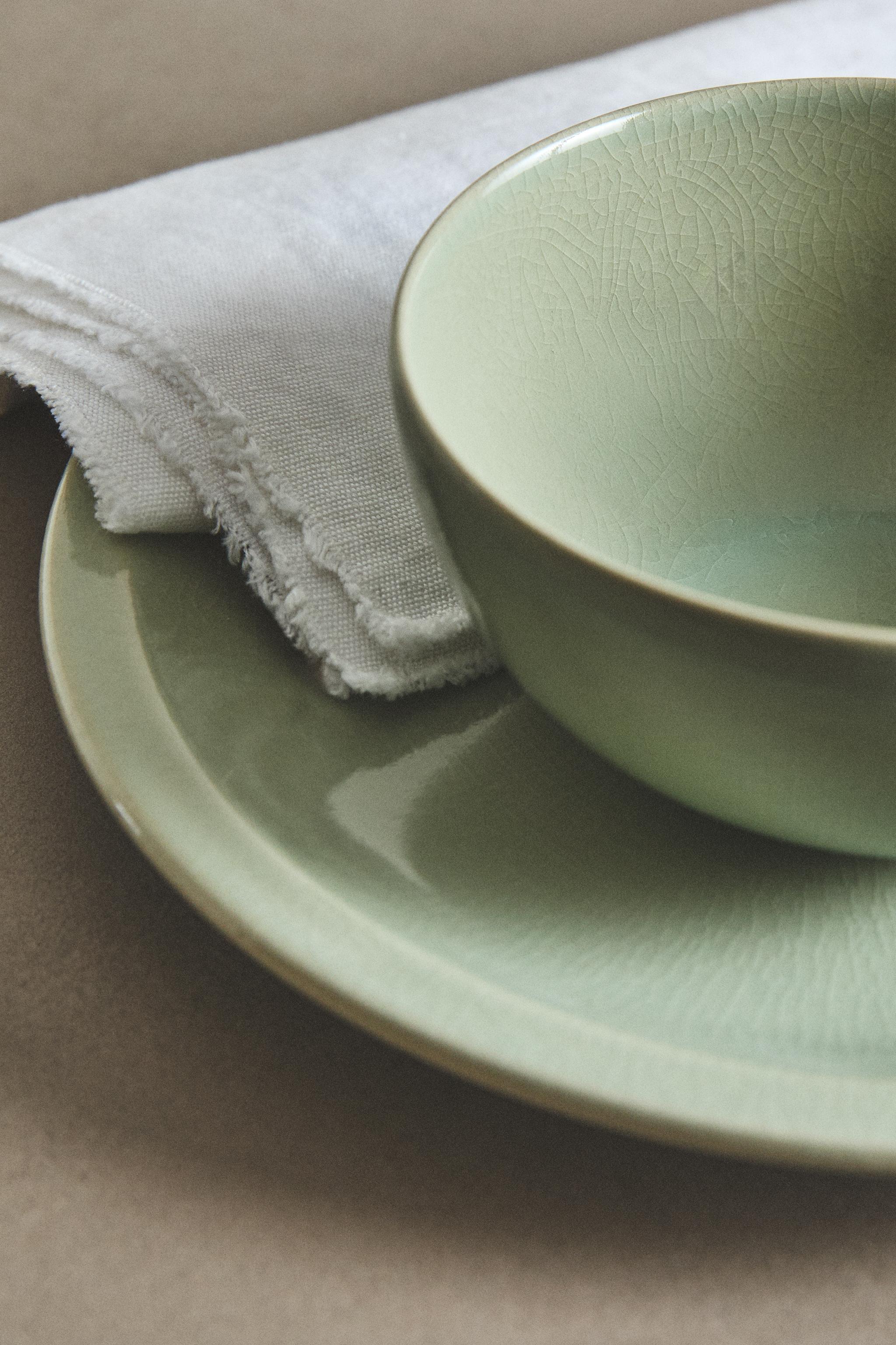 ENAMELED STONEWARE BOWL