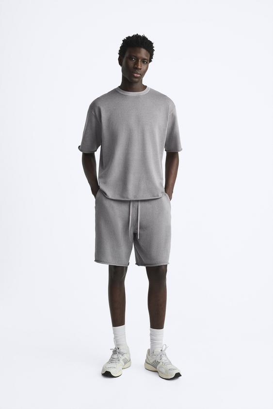 KNIT JOGGER SHORTS - Light lilac | ZARA United States