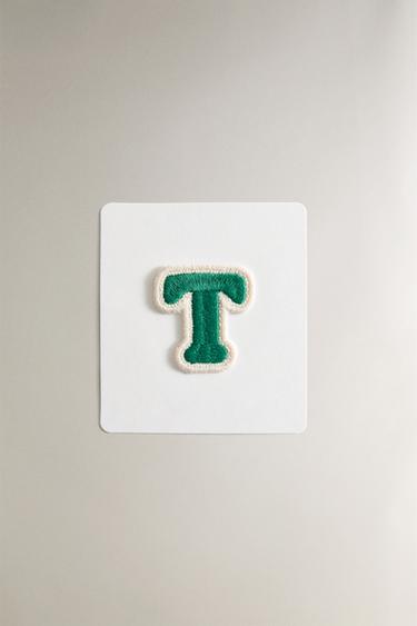 THERMO-ADHESIVE LETTER T PATCH - Blue by Zara - Image 0