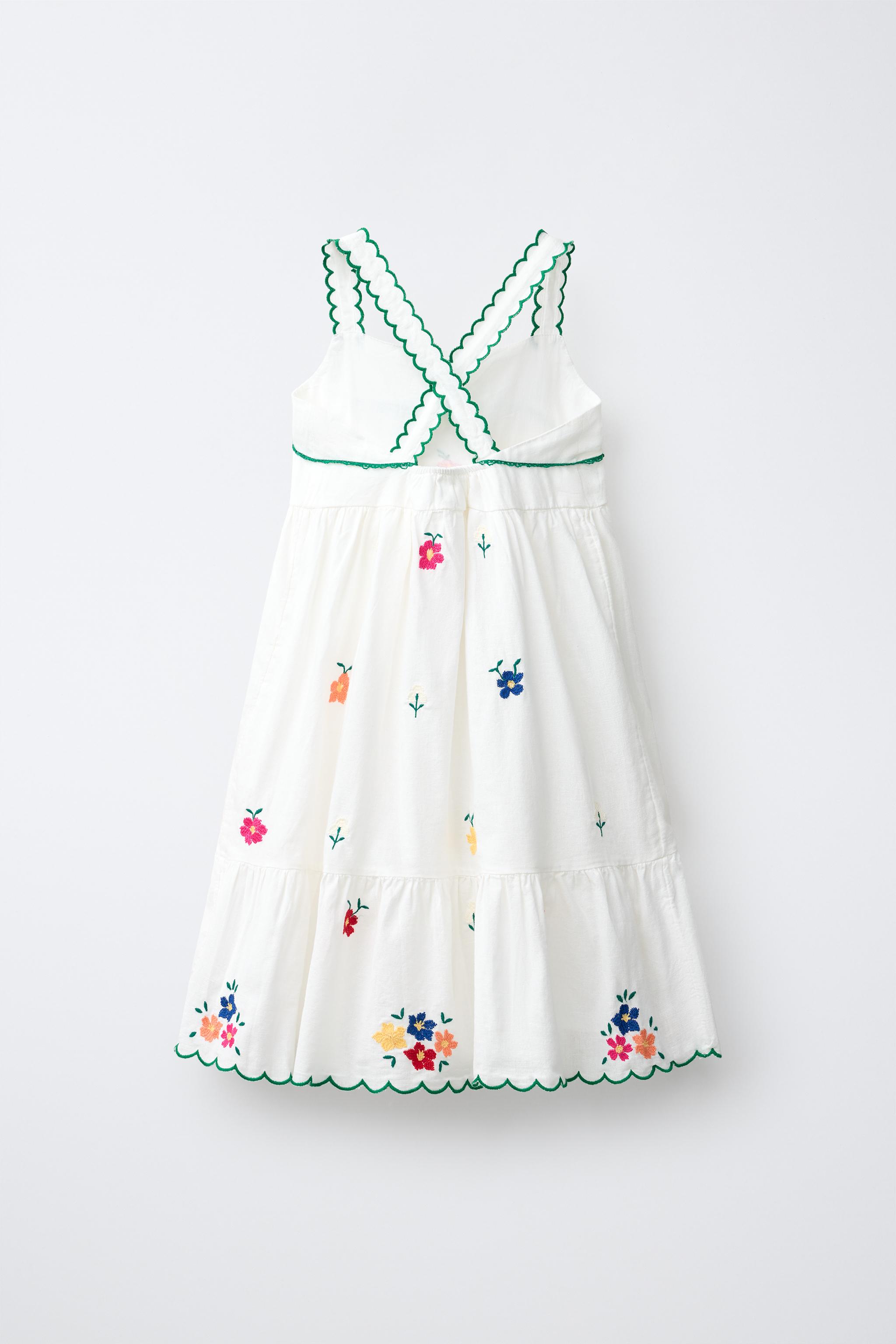 EMBROIDERED FLORAL DRESS