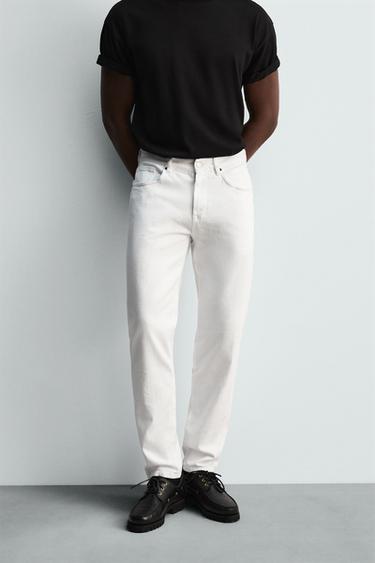 SLIM FIT JEANS - White by Zara