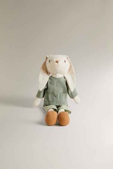 KIDS' BUNNY SOFT TOY - Multicoloured by Zara