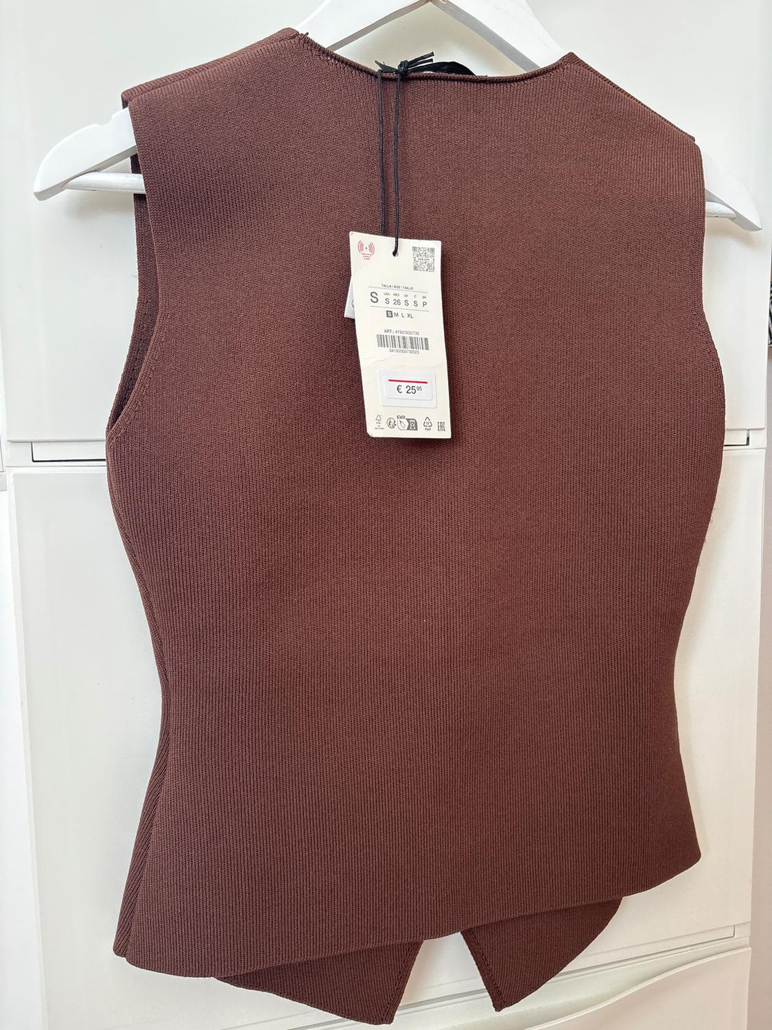 PLAIN KNIT WAISTCOAT - Image 2