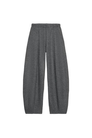 PANTALÓN ANCHO SOFT - Gris vigoré de Zara