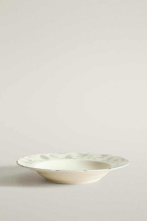 TOILE PORCELAIN SOUP PLATE - رمادي الخاص بـ Zara - صورة 0