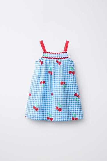 PRINTED DRESS - Red by Zara
