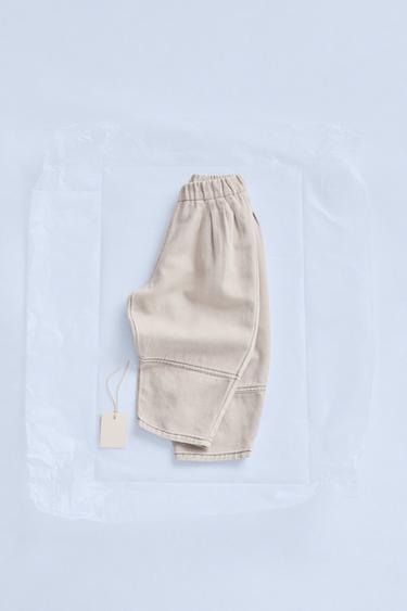 ZARA TIMELESS – BAGGY-HOSE MIT LEINEN - off-white von Zara - Bild 0