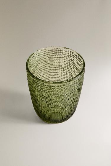 VERRE RELIEF VERRE RECYCLABLE - Vert de Zara - Image 1