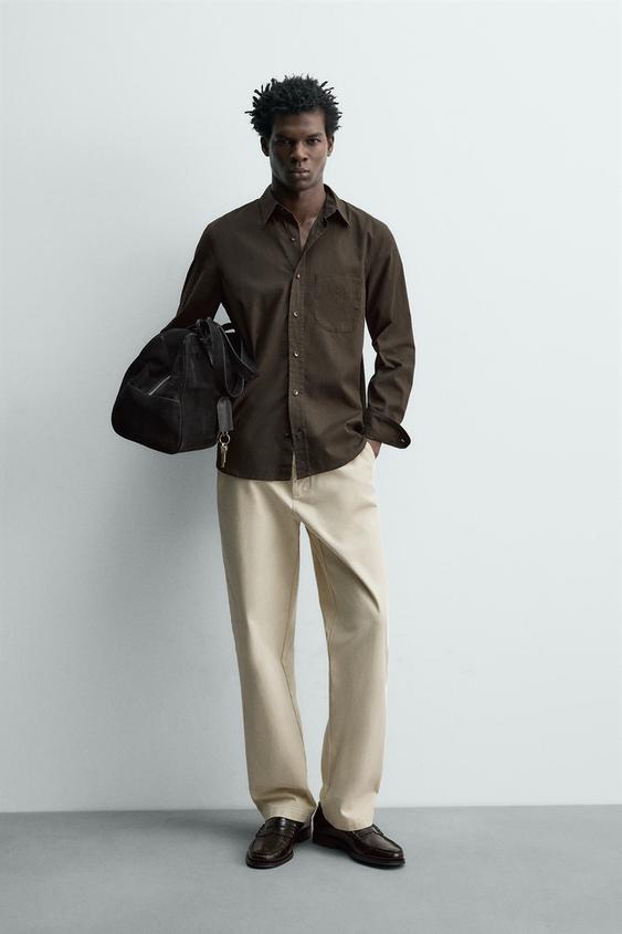 REGULAR FIT POPLIN SHIRT from Zara - $79.90