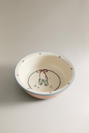 CHILDREN'S CERAMIC BOWL WITH SKATER DOG - Multicoloured by Zara - Image 1