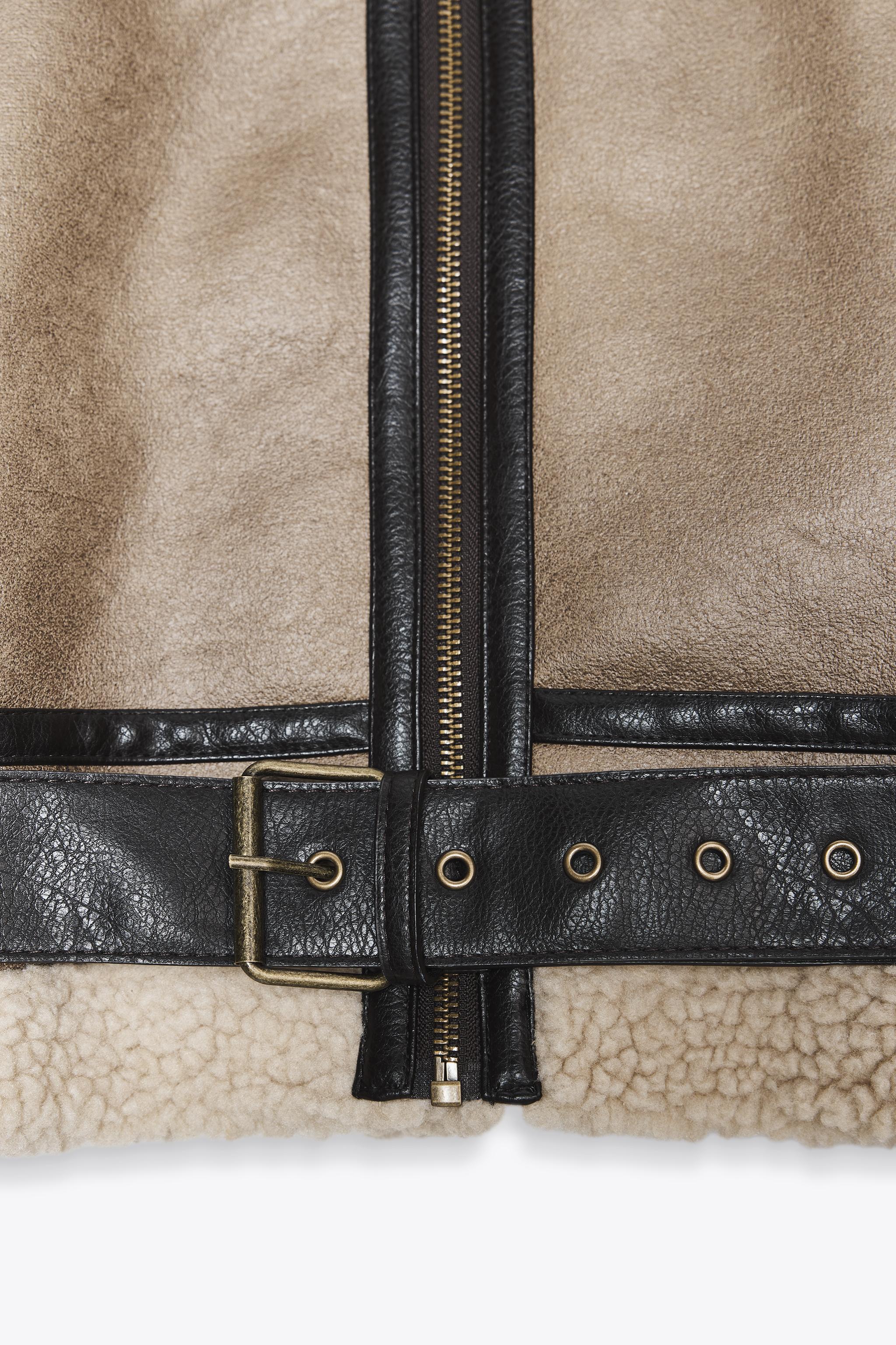 ダブルフェイス ショートジャケット - ミンク | ZARA Japan / 日本