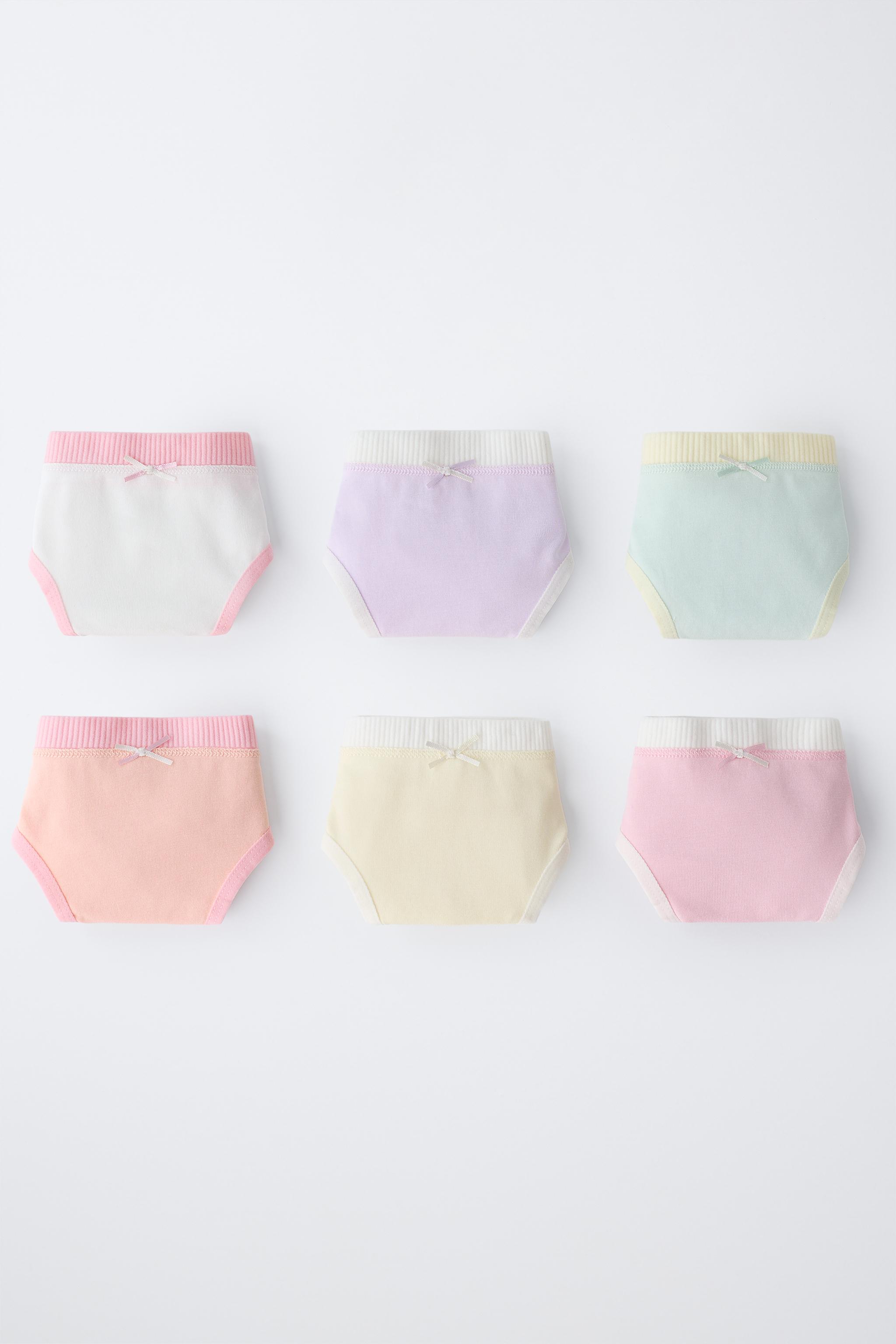 1 1/2-6 YEARS / SIX-PACK OF CONTRAST UNDERWEAR