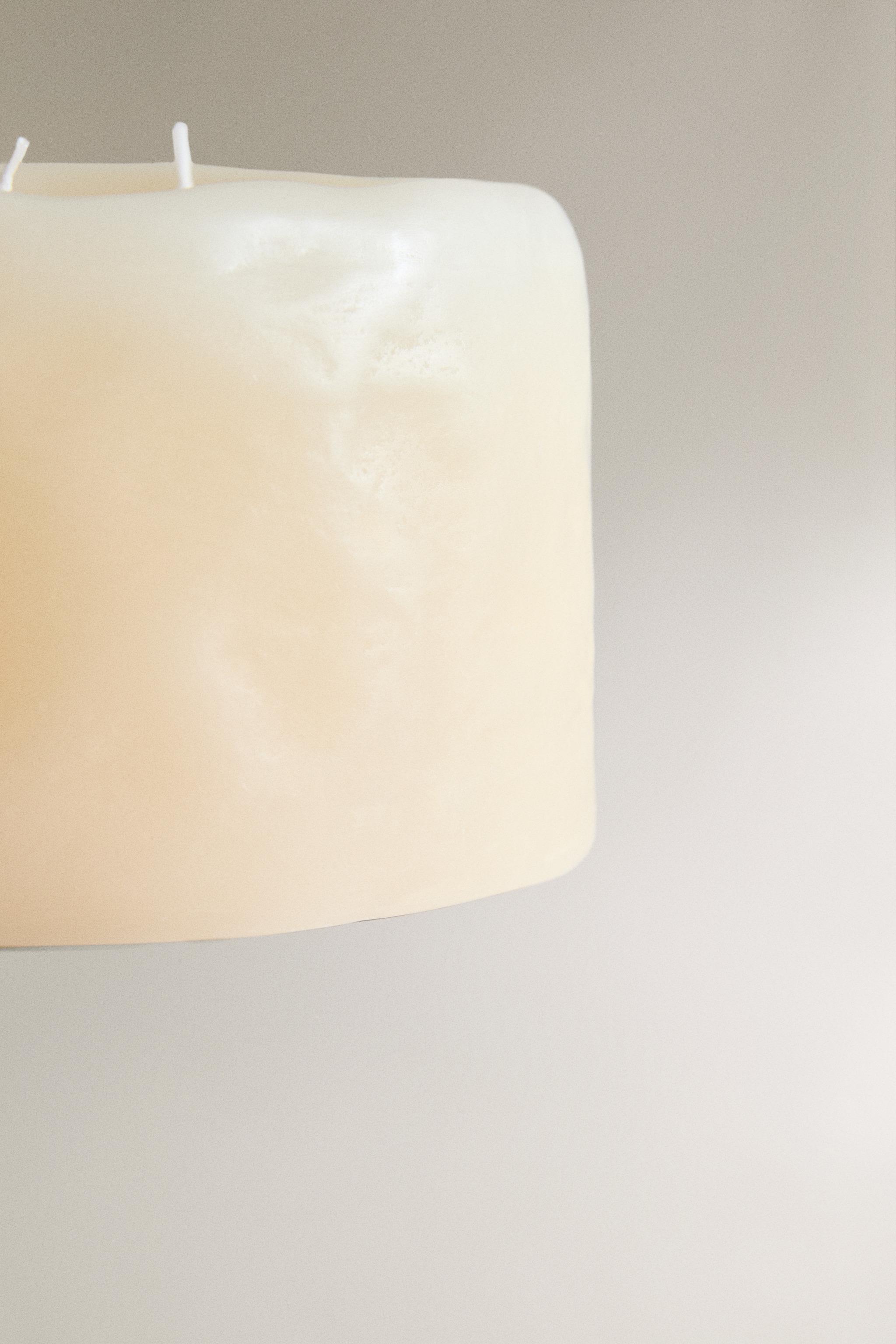 GRANDE BOUGIE DÉCORATIVE BEIGE
